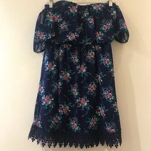 NORDSTROM Socialite Strapless Floral Dress